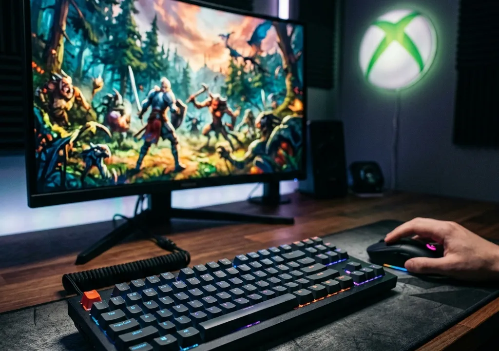 Capa do post sobre teclado e mouse no Xbox Cloud Gaming